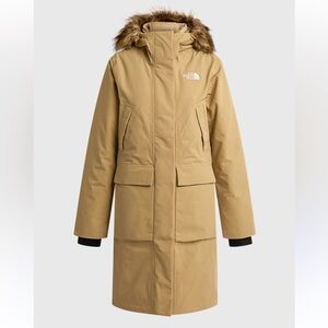 The North Face Arctic parka premium in almond butter color MEDIUM Size